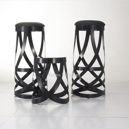 black ribbon stool