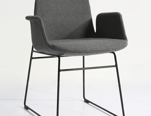 Grey Upholsery Italian Style Cafe Armchair XF215