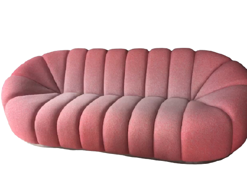 Gradient pink color sofa Living room sofa